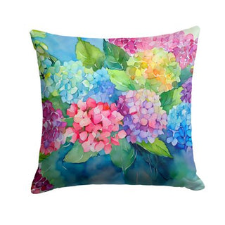 Watercolor Hydrangeas Decorative Throw Pillow