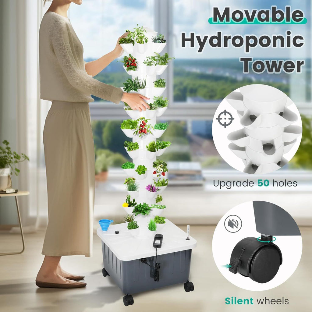 Hydroponic Tower Growing System: Easy Install, Easy Grow, Good Reputation