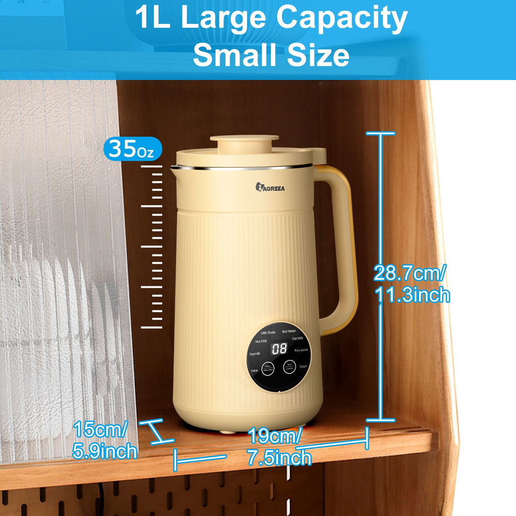 IAGREEA Nut Milk Maker – Plant-Based Milk Machine
