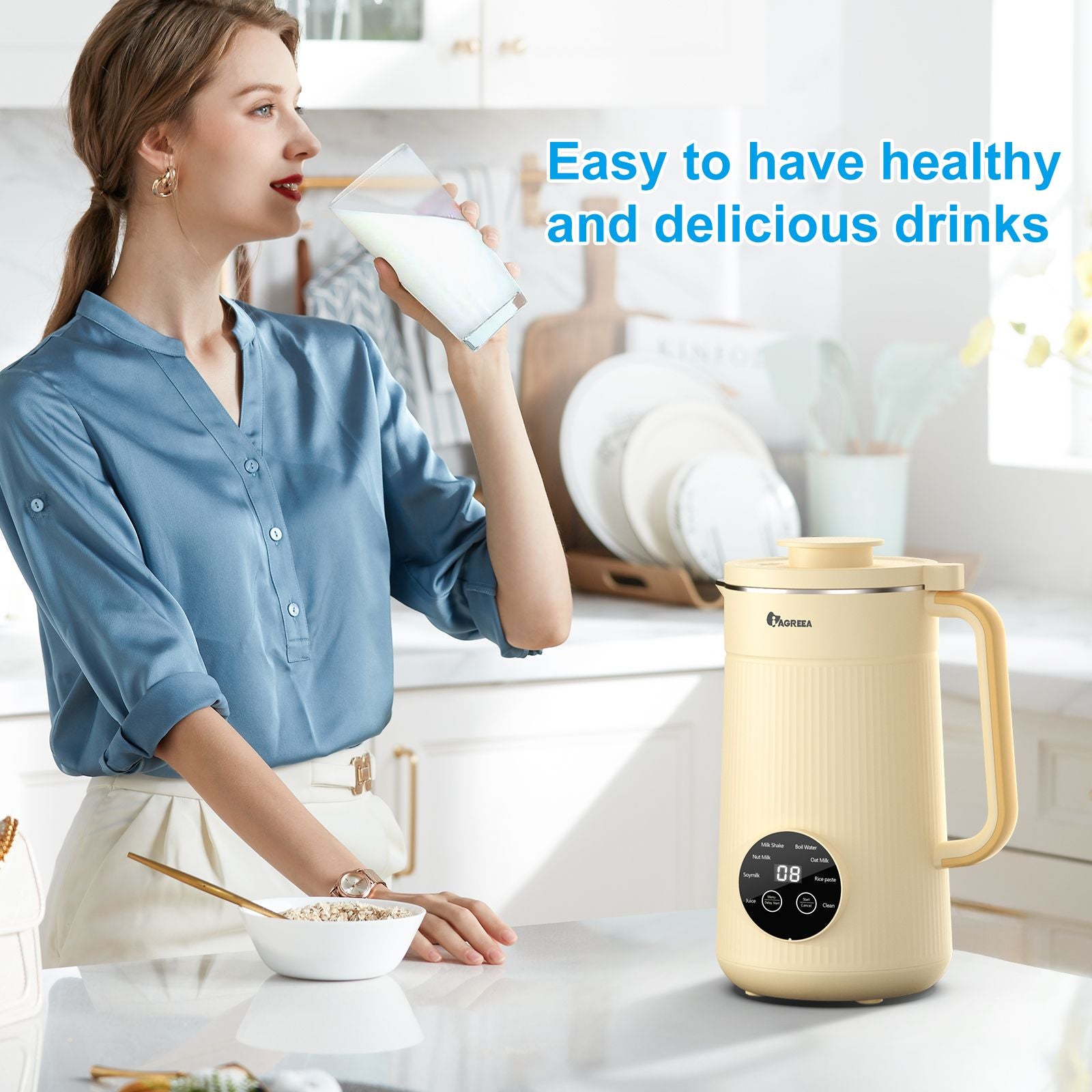 IAGREEA Nut Milk Maker – Plant-Based Milk Machine