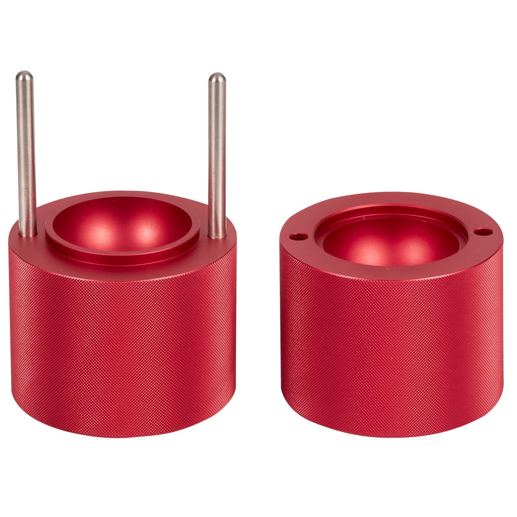 Red Ice Ball Press Kit with Tongs and Drip Tray