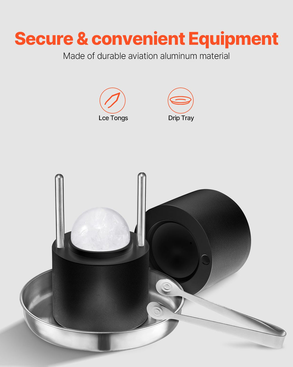 Ice Ball Press Kit for Whiskey and Cocktails
