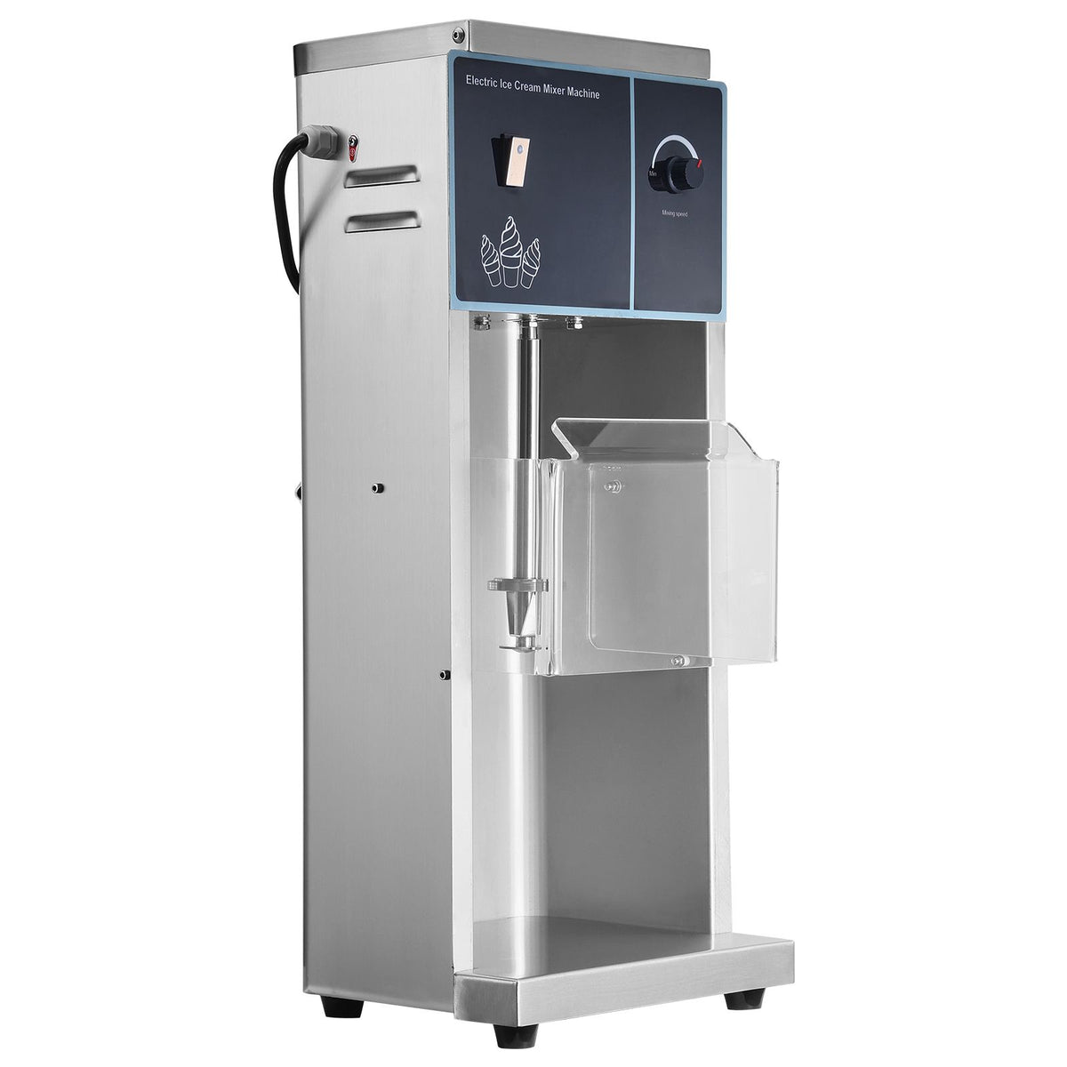 Ice Cream Blender with Stepless Speed Control and Matched Cup Rings