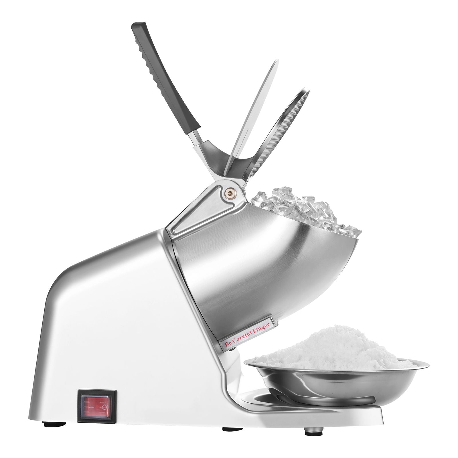 High-Performance Electric Ice Crusher – /hr, 4 Blades, Stainless Steel Snow Cone Maker