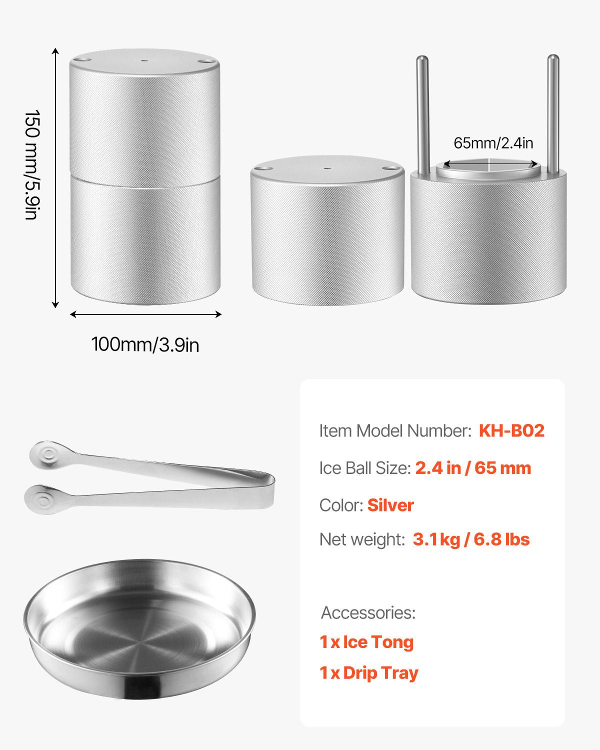Diamond Ice Press Kit for Distinctive Drinks