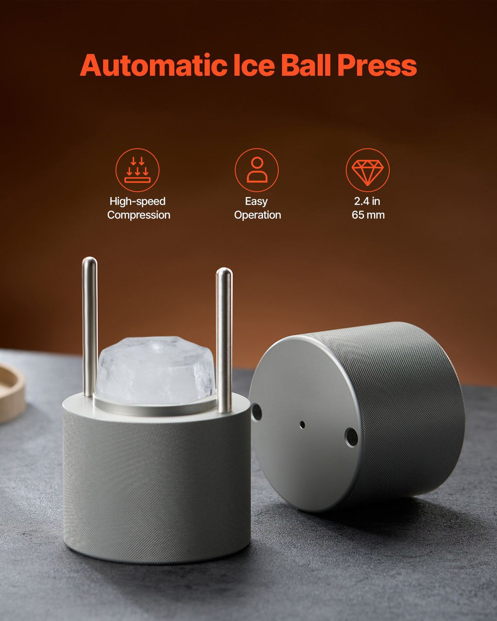 Diamond Ice Press Kit for Distinctive Drinks