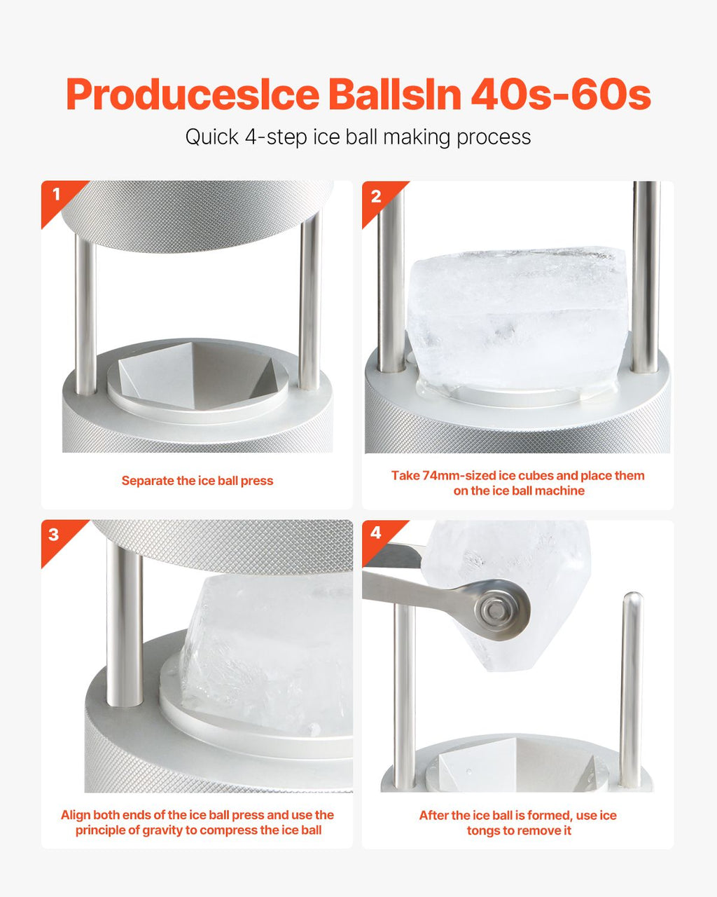 Diamond Ice Press Kit for Distinctive Drinks