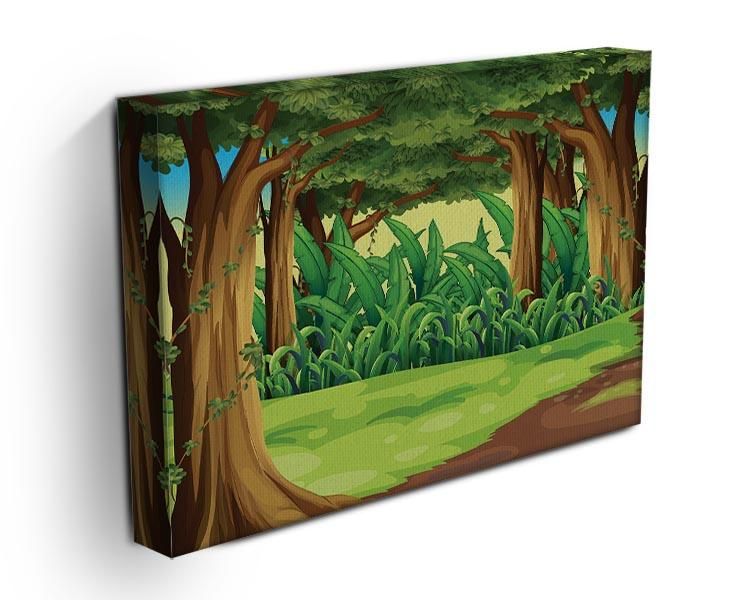 Giant Trees in the Forest Illustration Wall Art