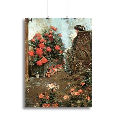 Hassam's In the Garden in Villiers-le-Bel Wall Art