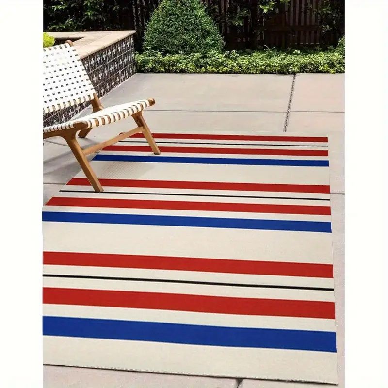 Patriotic Welcome Doormat – Festive Design with Easy Care