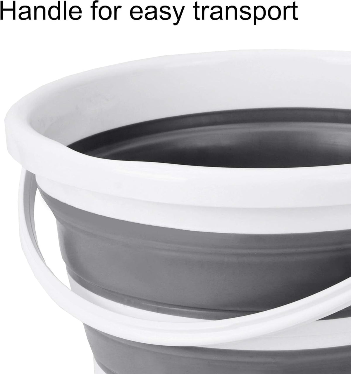 Collapsible Handled Bucket for Home and Outdoor Tasks