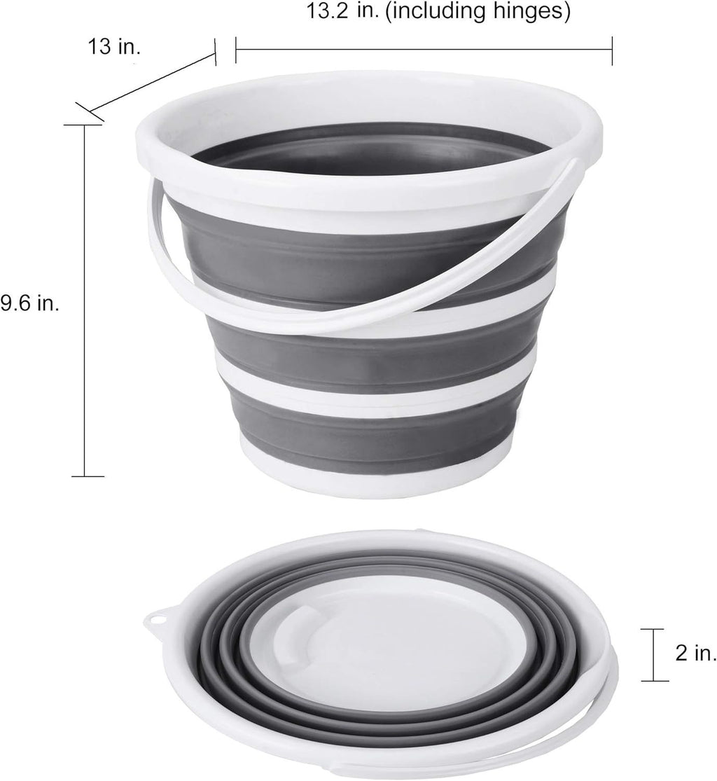 Collapsible Handled Bucket for Home and Outdoor Tasks