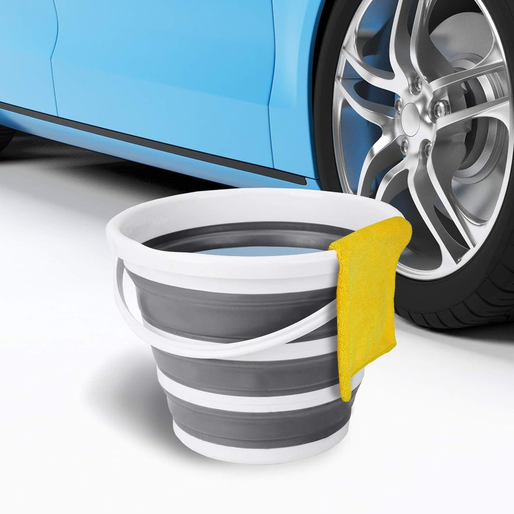 Collapsible Handled Bucket for Home and Outdoor Tasks