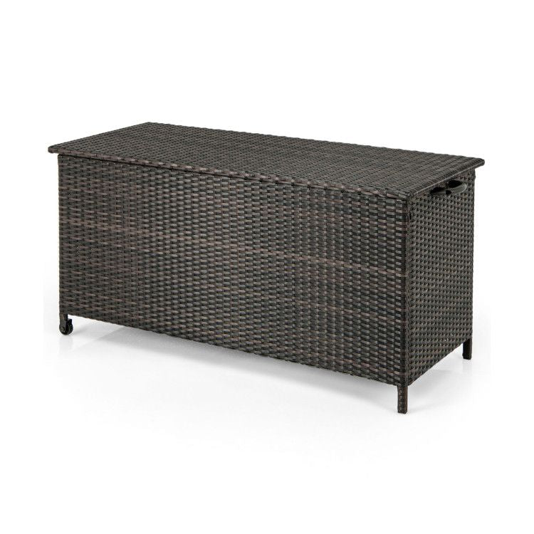 Wheeled Indoor-Outdoor Storage Box with Liner