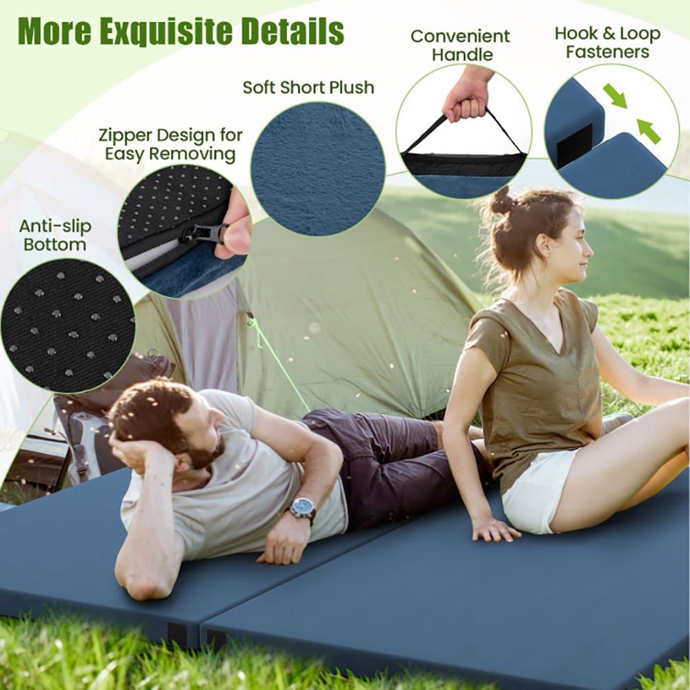 Premium Indoor Outdoor Sleeping Mat with Carrying Bag for Camping Travel