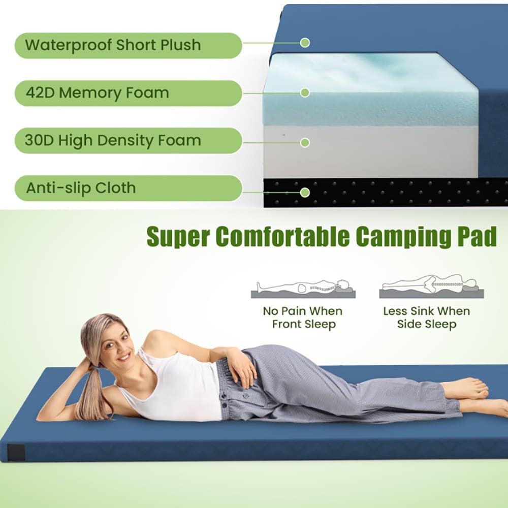 Premium Indoor Outdoor Sleeping Mat with Carrying Bag for Camping Travel