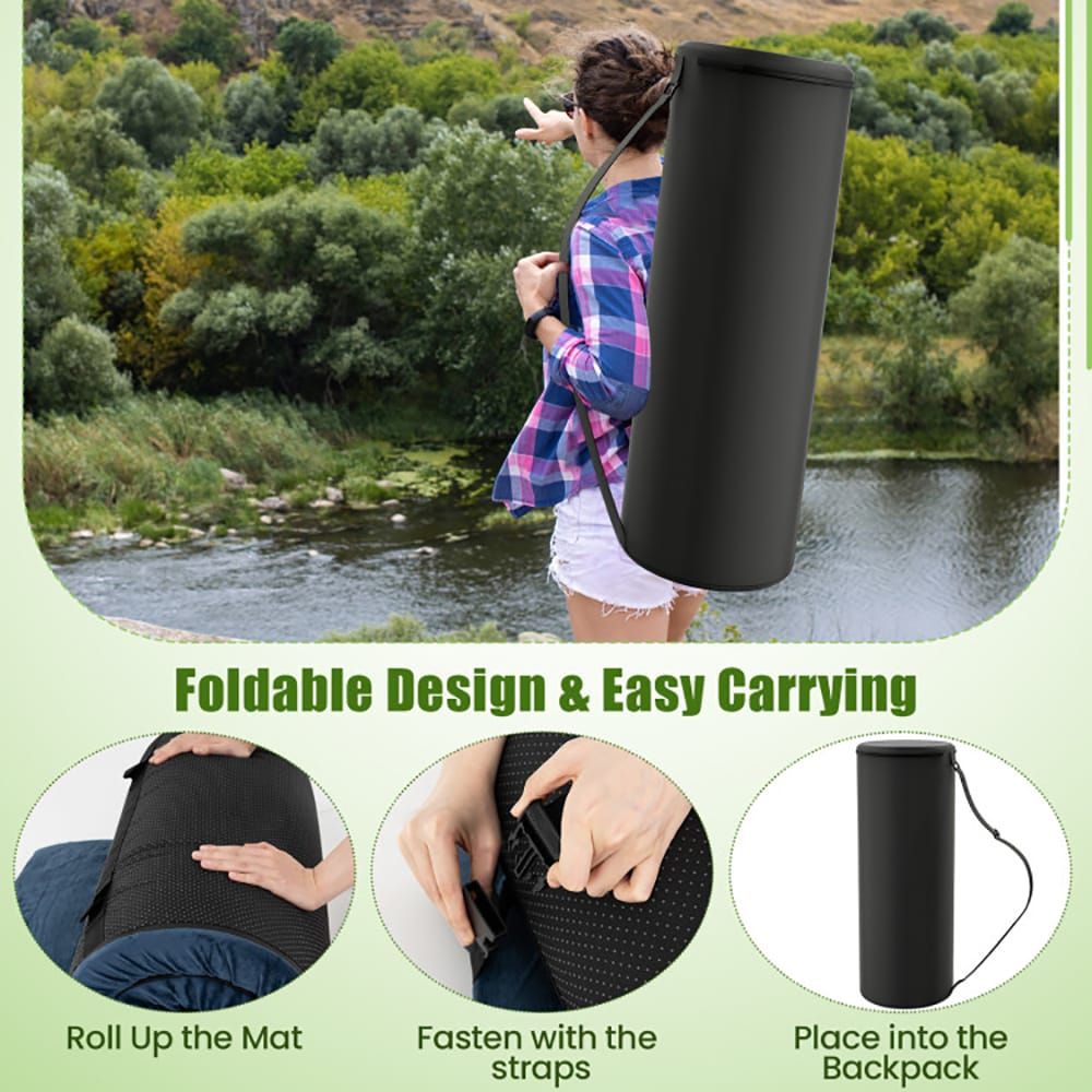 Premium Indoor Outdoor Sleeping Mat with Carrying Bag for Camping Travel