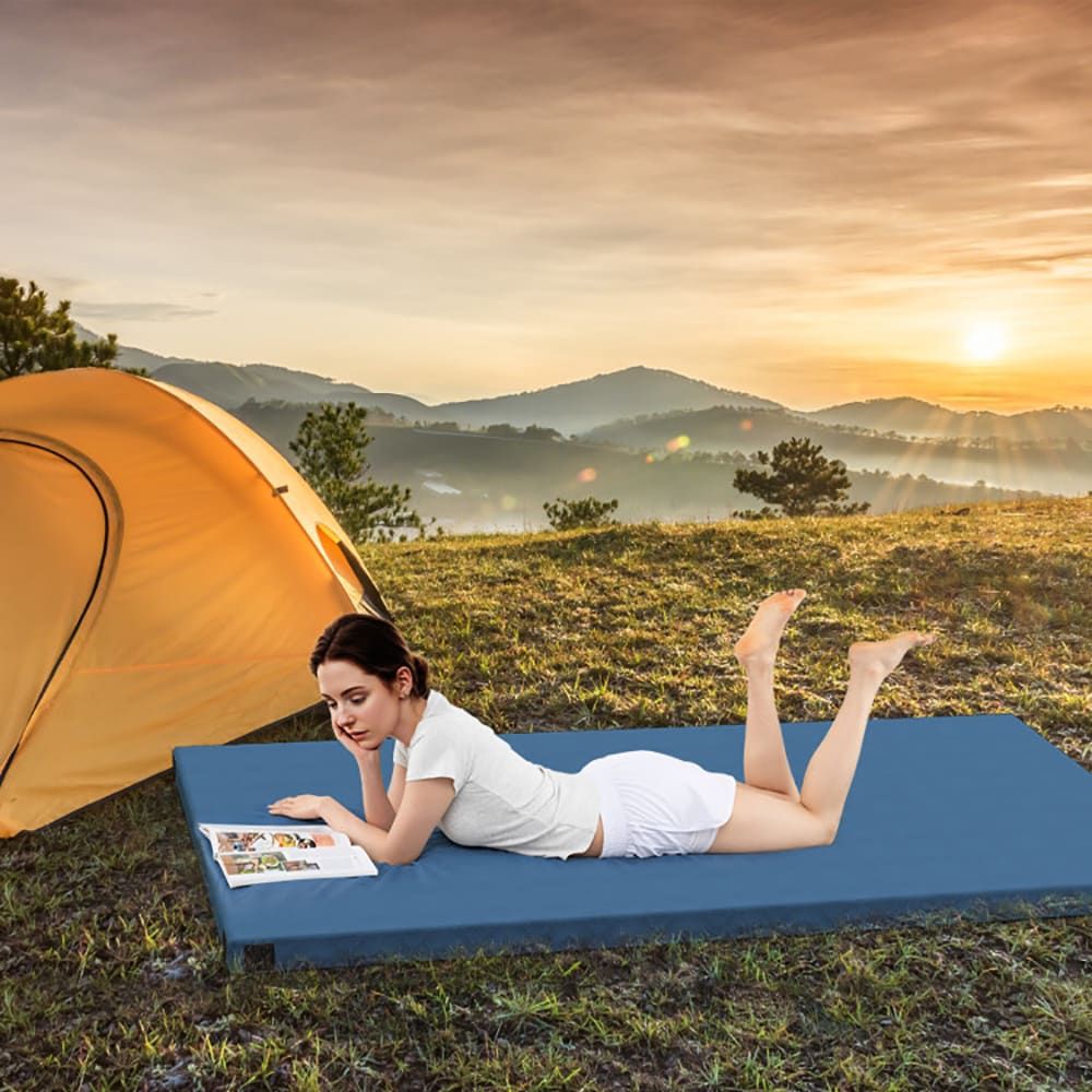 Premium Indoor Outdoor Sleeping Mat with Carrying Bag for Camping Travel