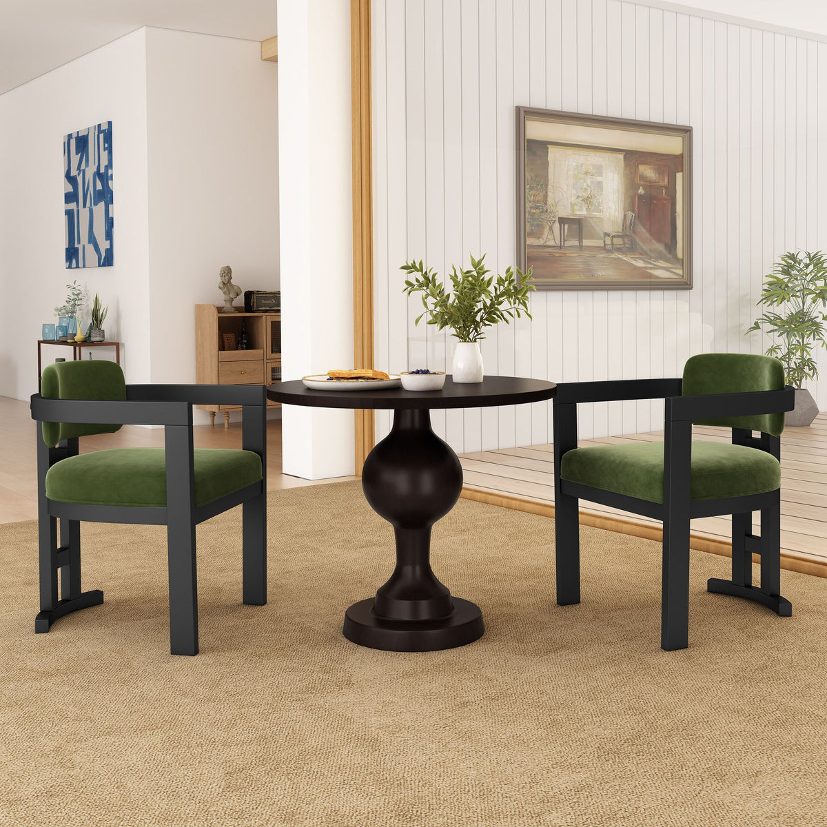 Upholstered Dining Chairs Set of 2 – Refined Look
