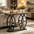 Industrial Four-Tier Console for Compact Spaces