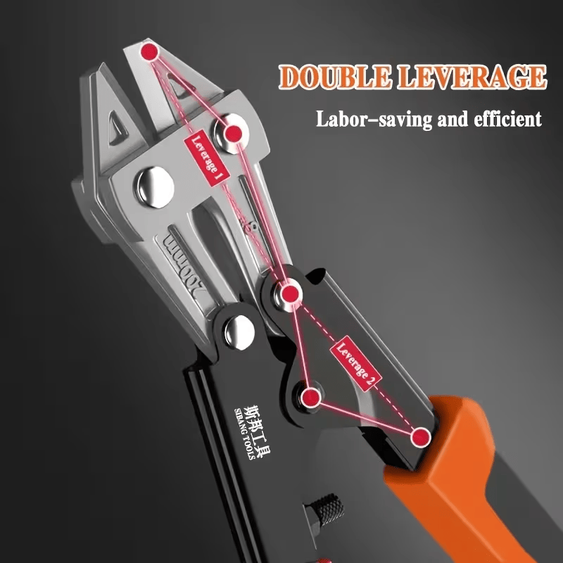 Compact Multipurpose Bolt Cutter with Non-Slip Grip