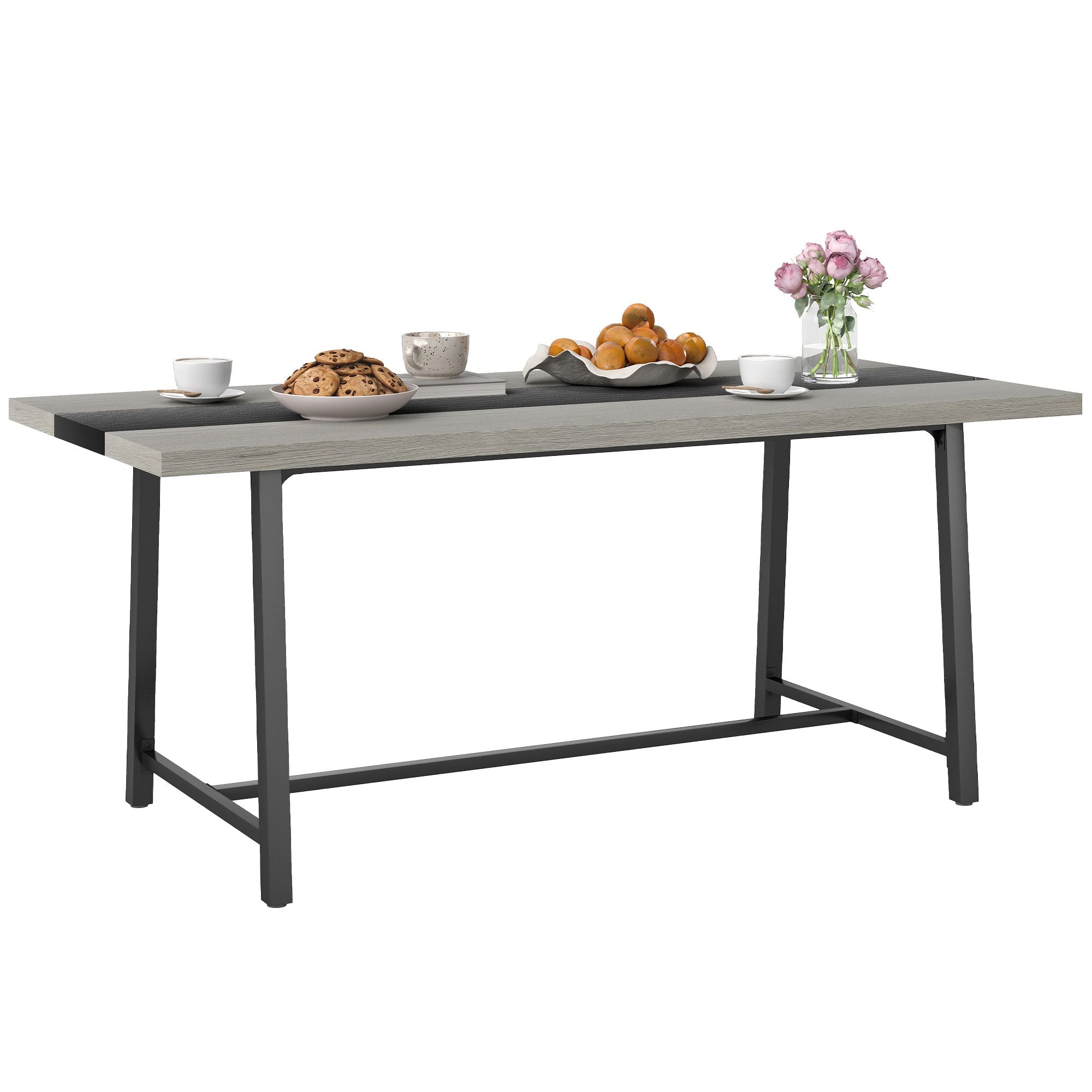 Versatile Industrial Dining Table for Multiple Uses