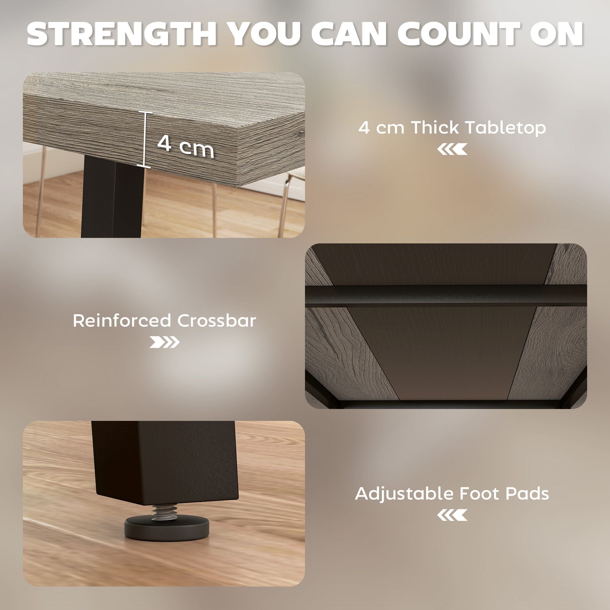 Versatile Industrial Dining Table for Multiple Uses