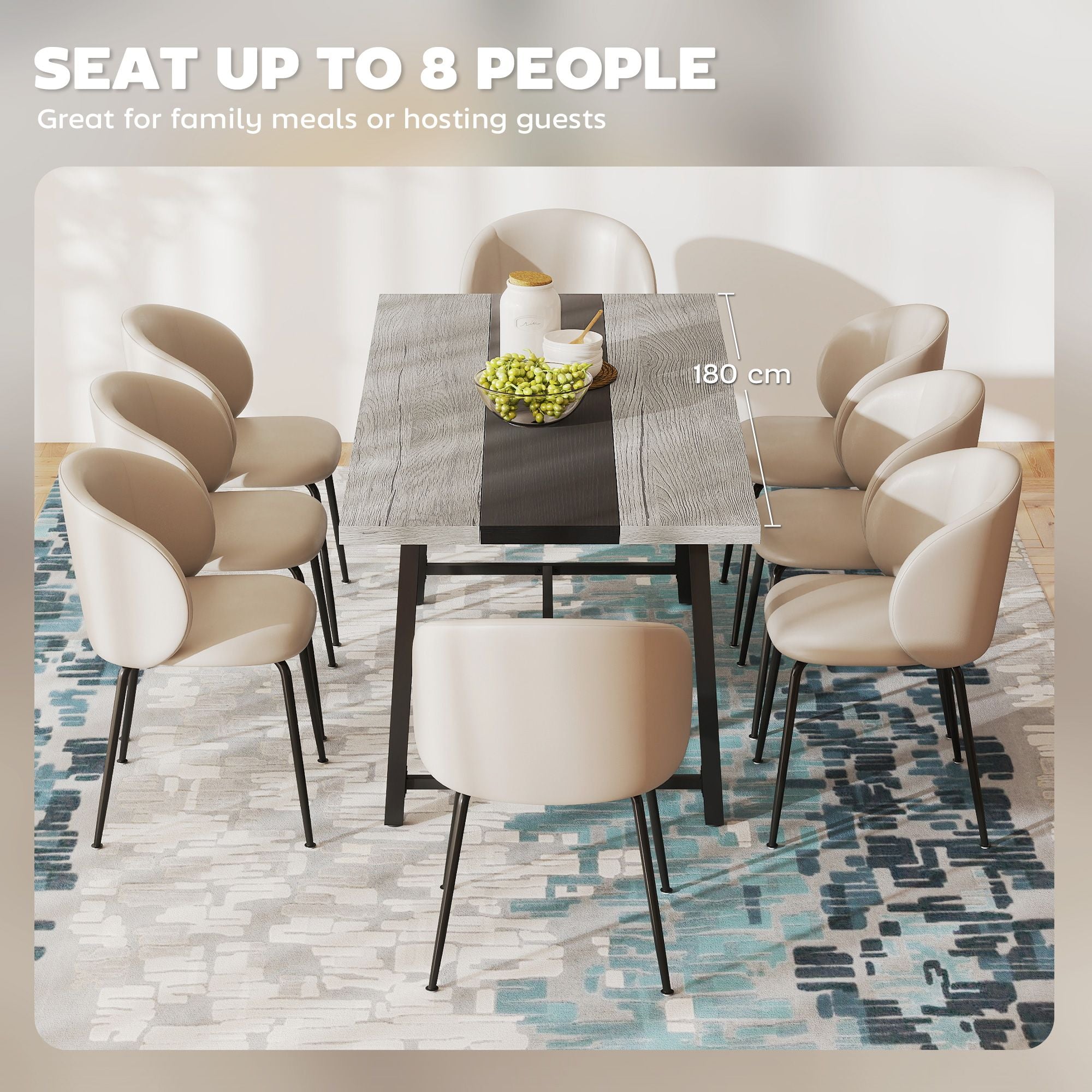 Versatile Industrial Dining Table for Multiple Uses