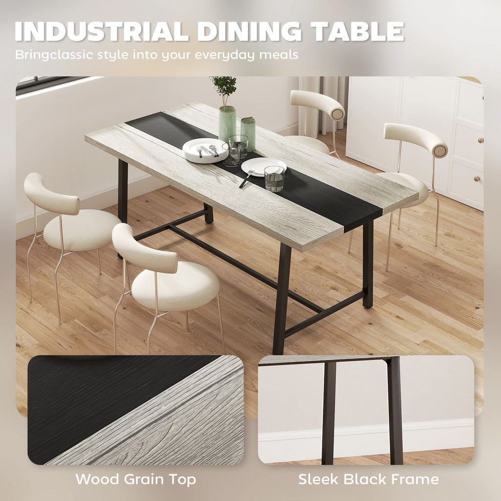 Versatile Industrial Dining Table for Multiple Uses