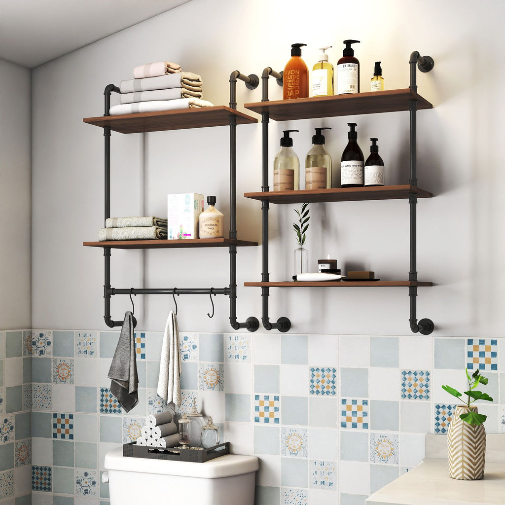Farmhouse Style Storage Shelf Organizer for Stylish Display