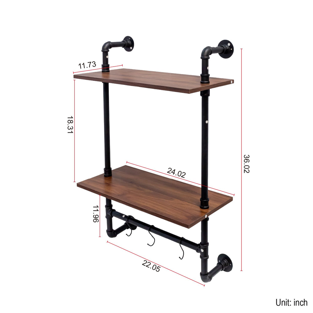Farmhouse Style Storage Shelf Organizer for Stylish Display