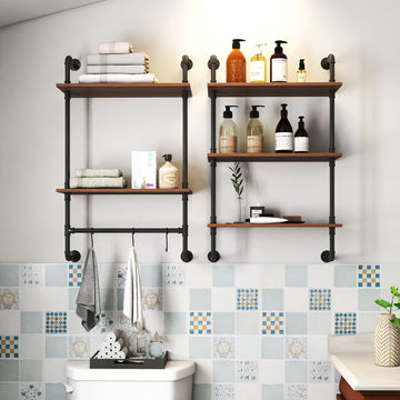 Farmhouse Style Storage Shelf Organizer for Stylish Display