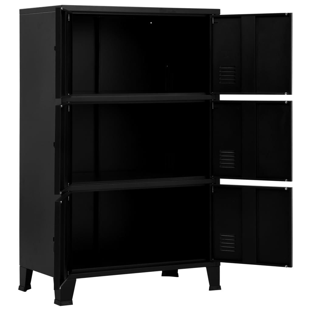 Industrial Storage Chest with Six Doors and Ventilation