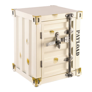Industrial Container-Style Storage Side Table