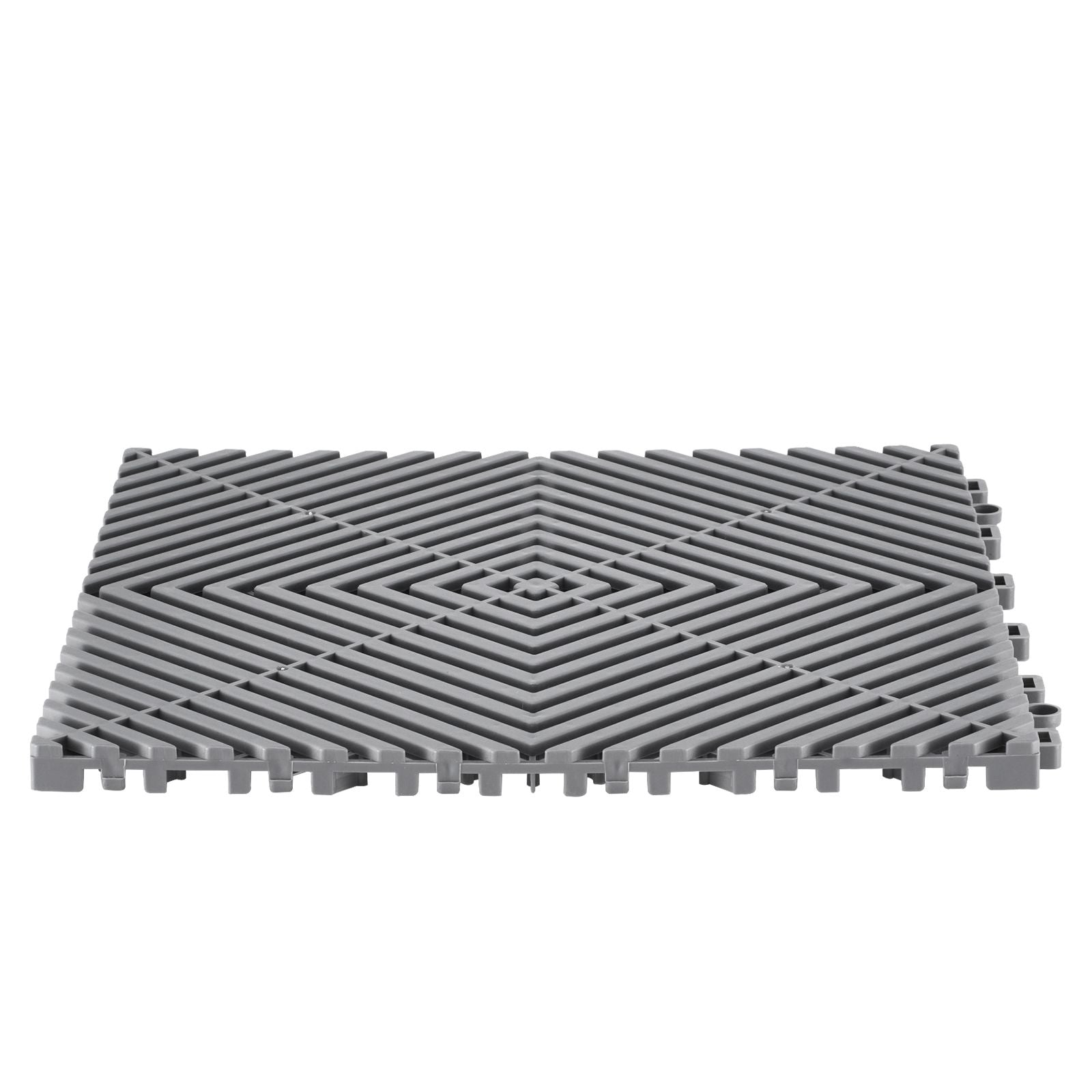 Modular Interlocking Drainage Mat for Garage and Garden