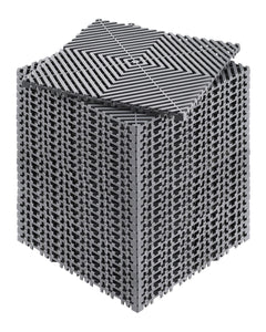 Interlocking Drainage Mat Modular Cushion 24 Pcs Non-Slip Gray PP for Garage Garden Kitchen Outdoor