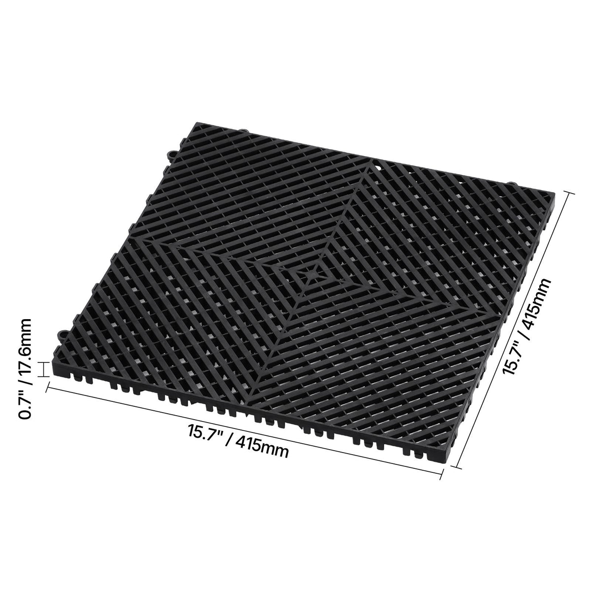 Interlocking Drainage Floor Tiles for Garages and Wet Areas