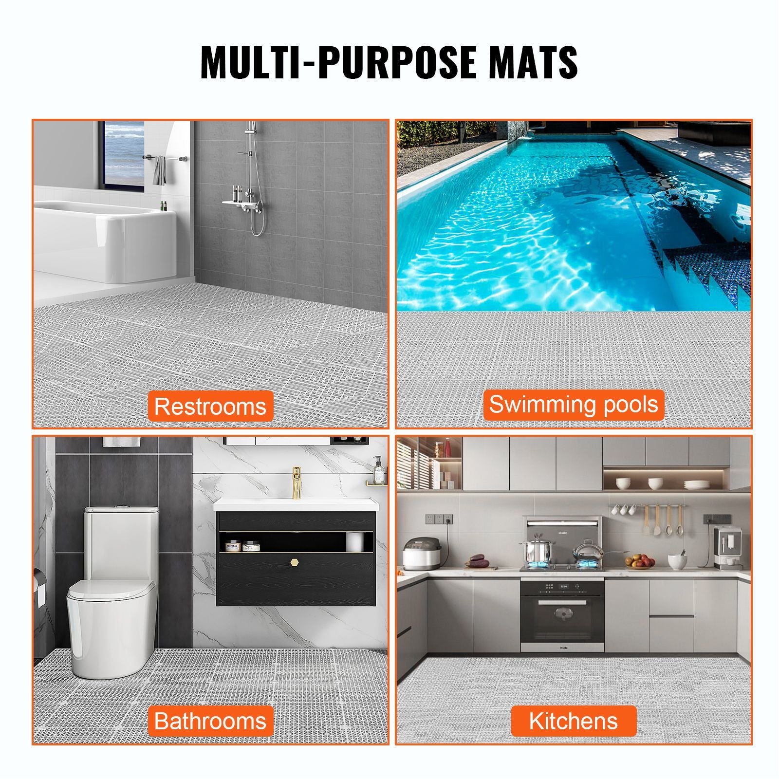 Interlocking Drainage Tiles for Wet Areas