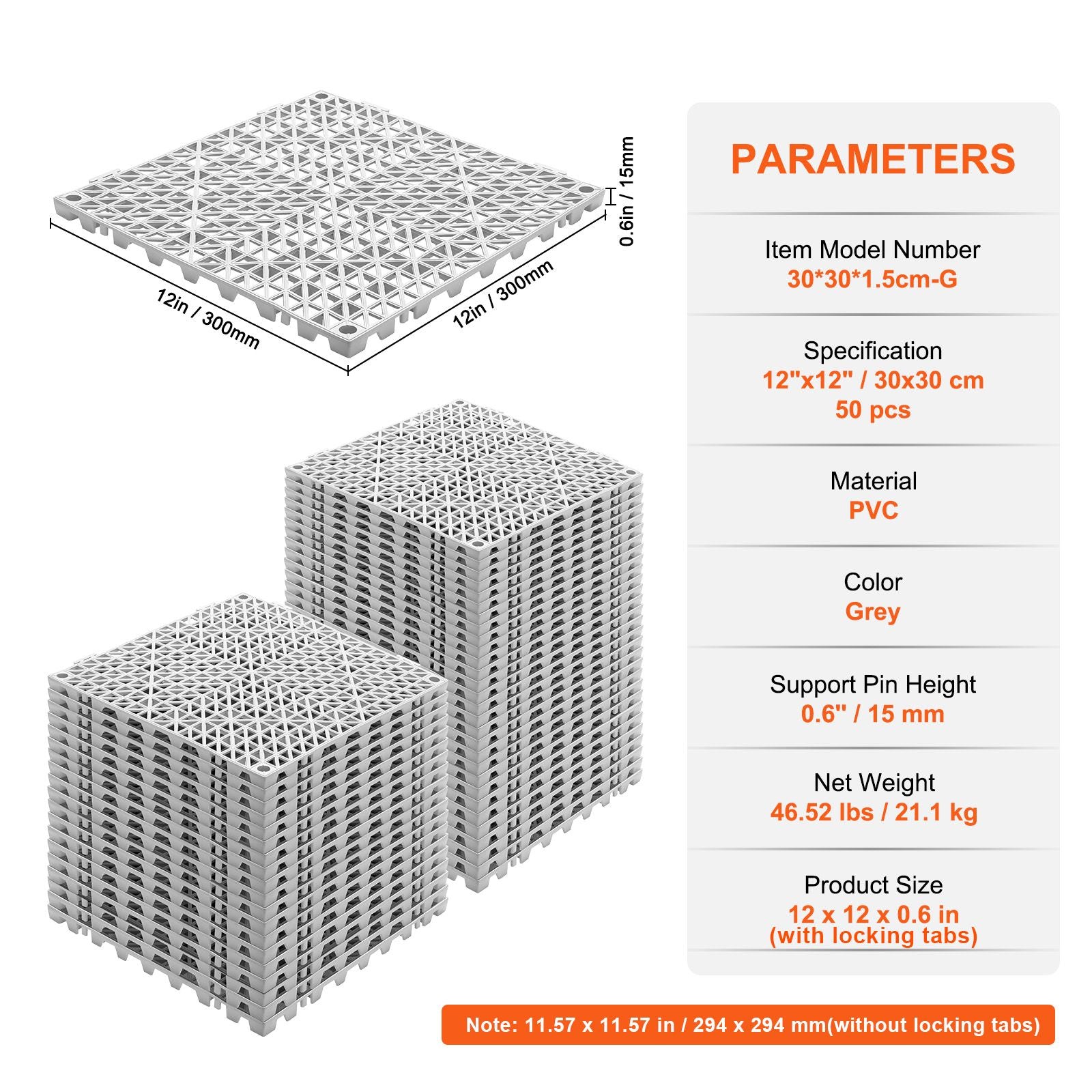 Interlocking Drainage Tiles for Wet Areas