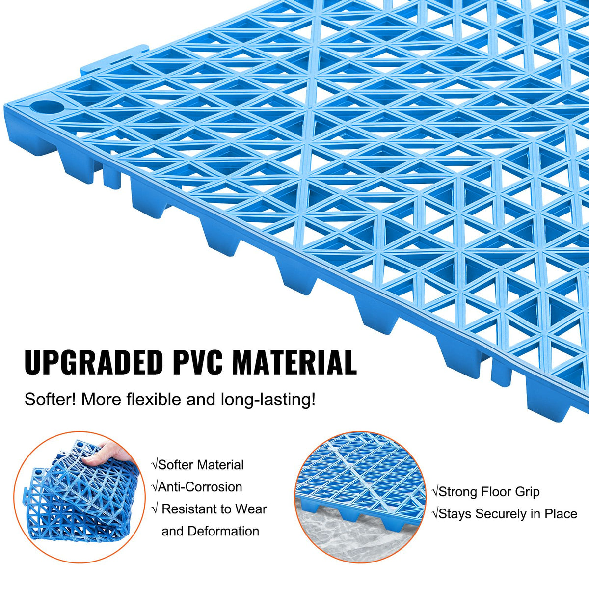 Interlocking Drainage Floor Tiles for Wet and Busy Areas
