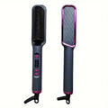 Multifunctional Ionic Hair Straightener & Curling Iron – Travel-Friendly with Auto Lock - Purple Gray