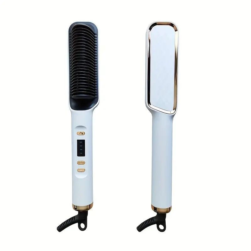 Multifunctional Ionic Hair Straightener & Curling Iron – Travel-Friendly with Auto Lock