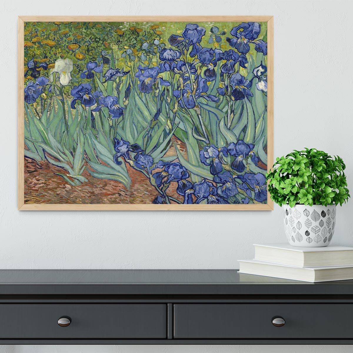 Van Gogh Irises Framed Art, Ready to Hang