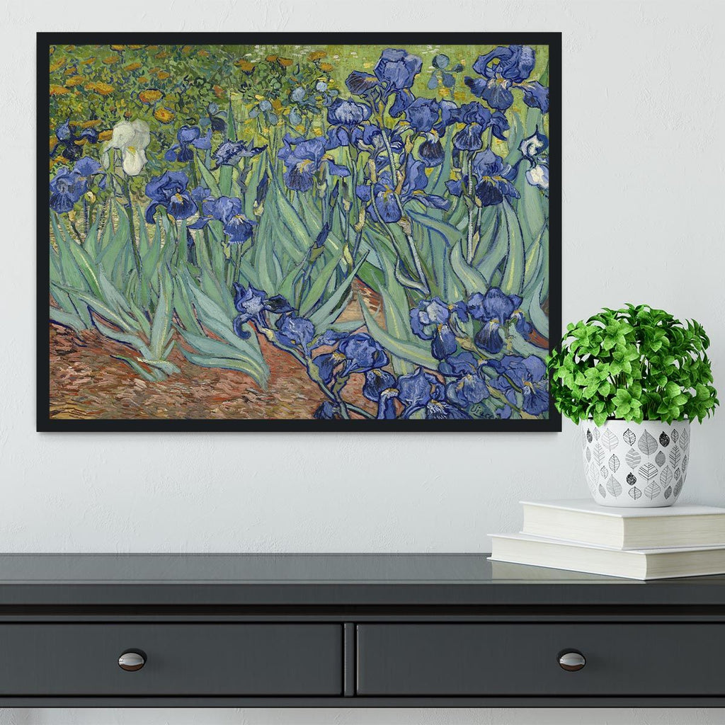 Van Gogh Irises Framed Art, Ready to Hang