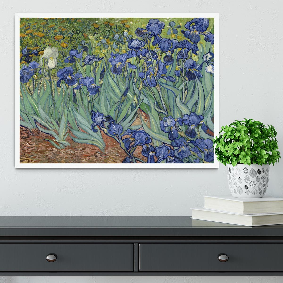 Van Gogh Irises Framed Art, Ready to Hang