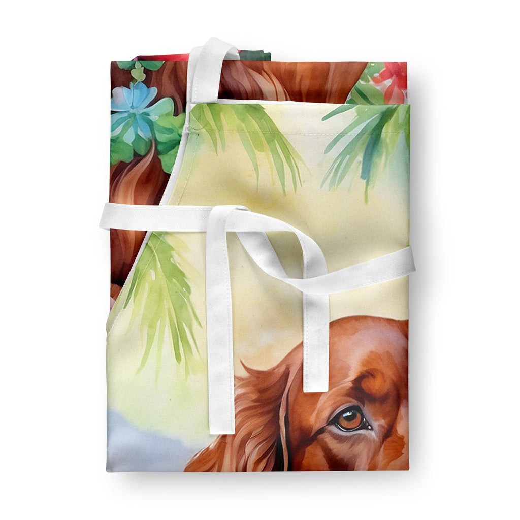 Irish Setter Luau Bib Apron for Creative Tasks