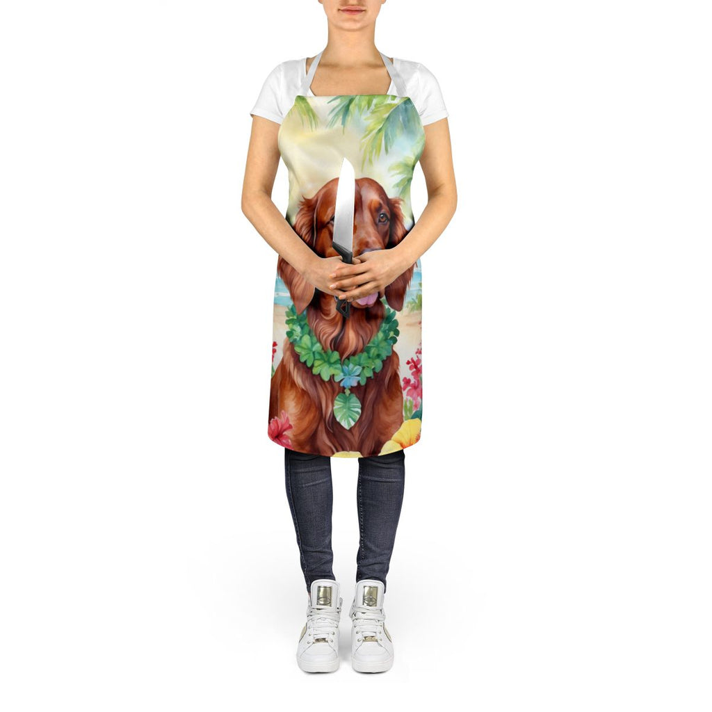Irish Setter Luau Bib Apron for Creative Tasks