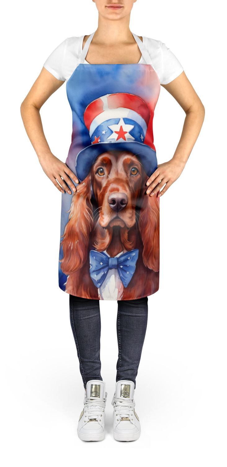Irish Setter Patriotic Bib Apron