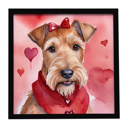 Irish Terrier My Valentine Framed Wall Print