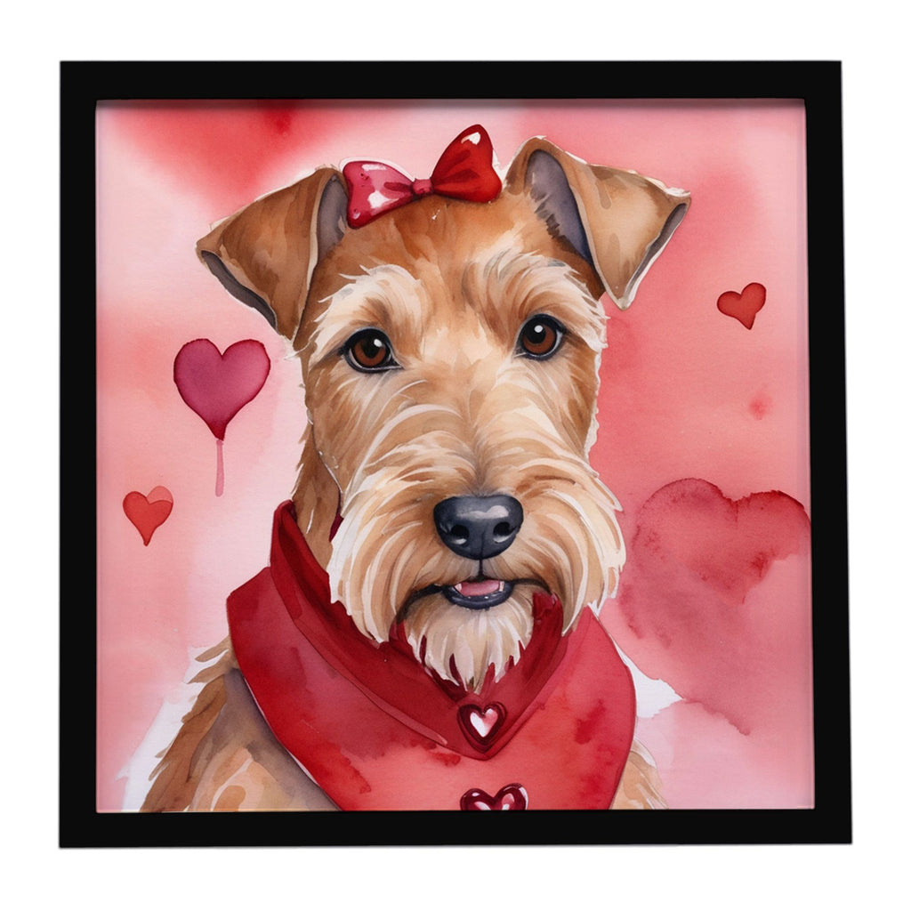 Irish Terrier My Valentine Framed Wall Print